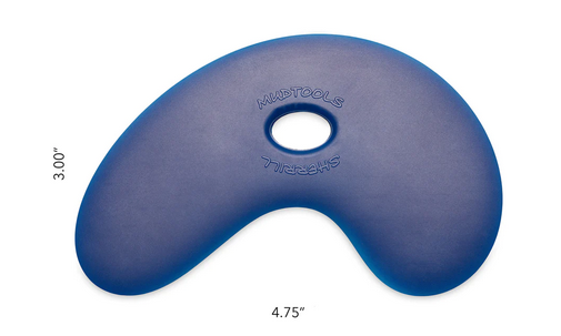 MUDTOOL SMALL BOWL RIB-RIGID BLUE/FIRM TM669B