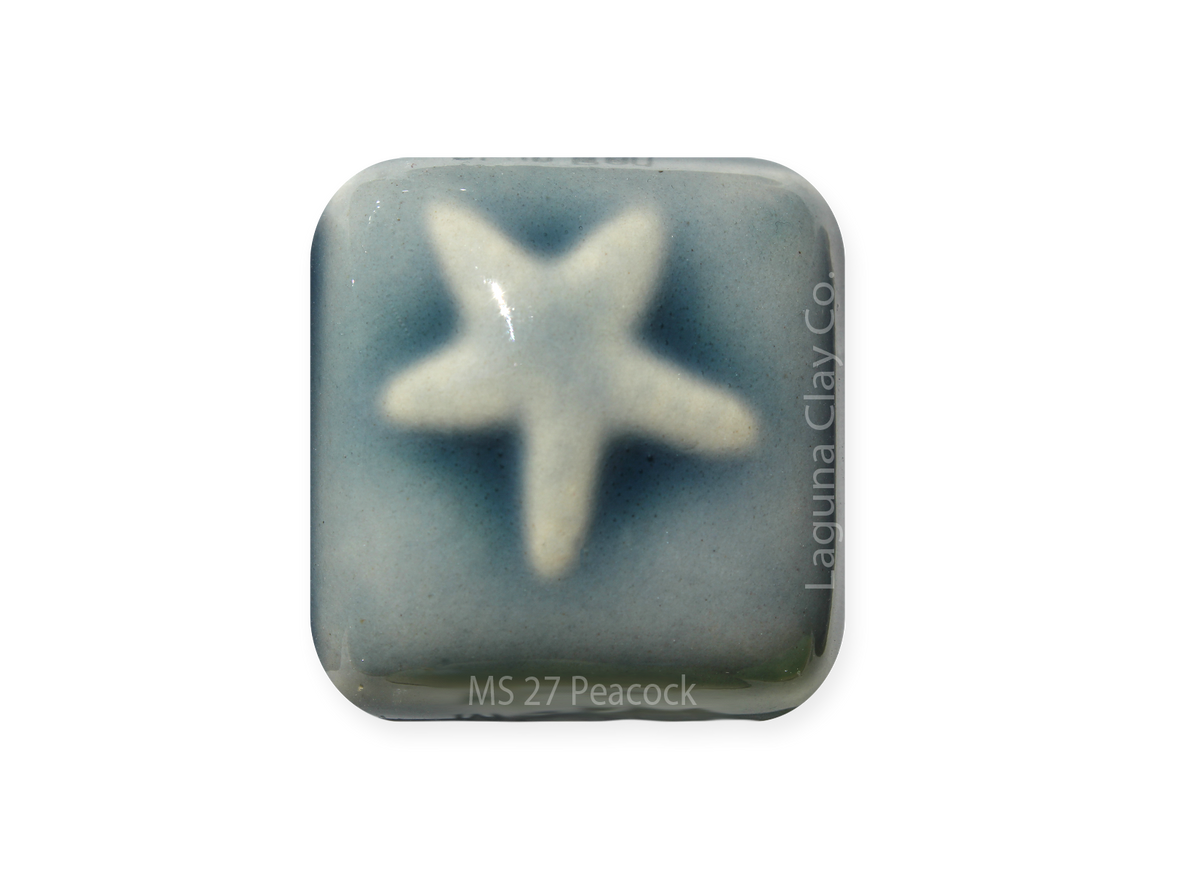 MS-27 PEACOCK GLAZE-Dry: For Tiles
