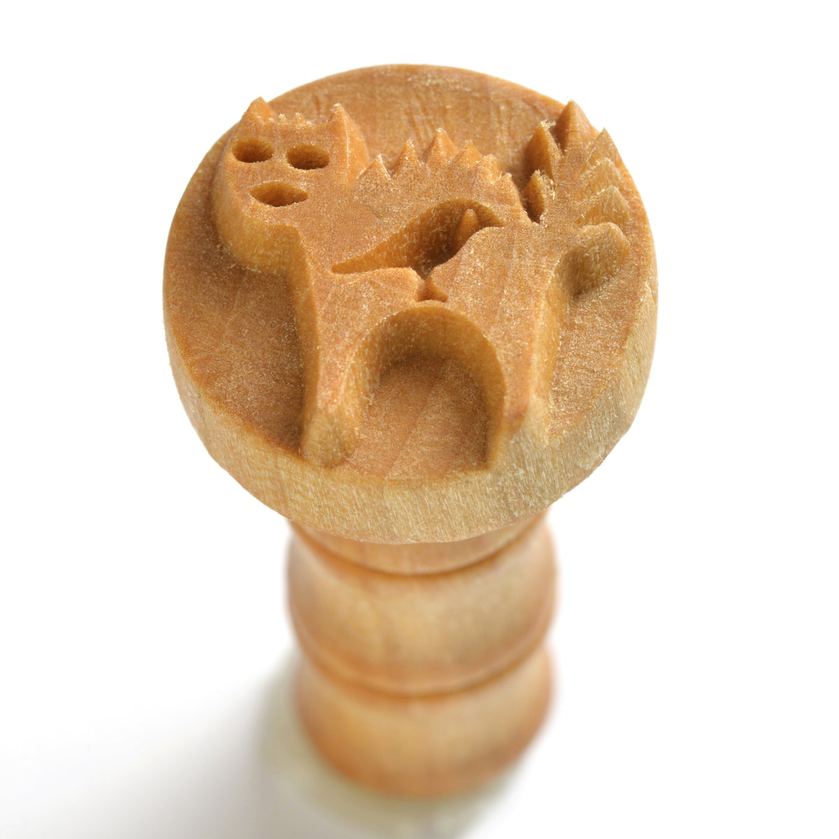 MKM SCM-163 CAT W/BIRD-MED. ROUND STAMP