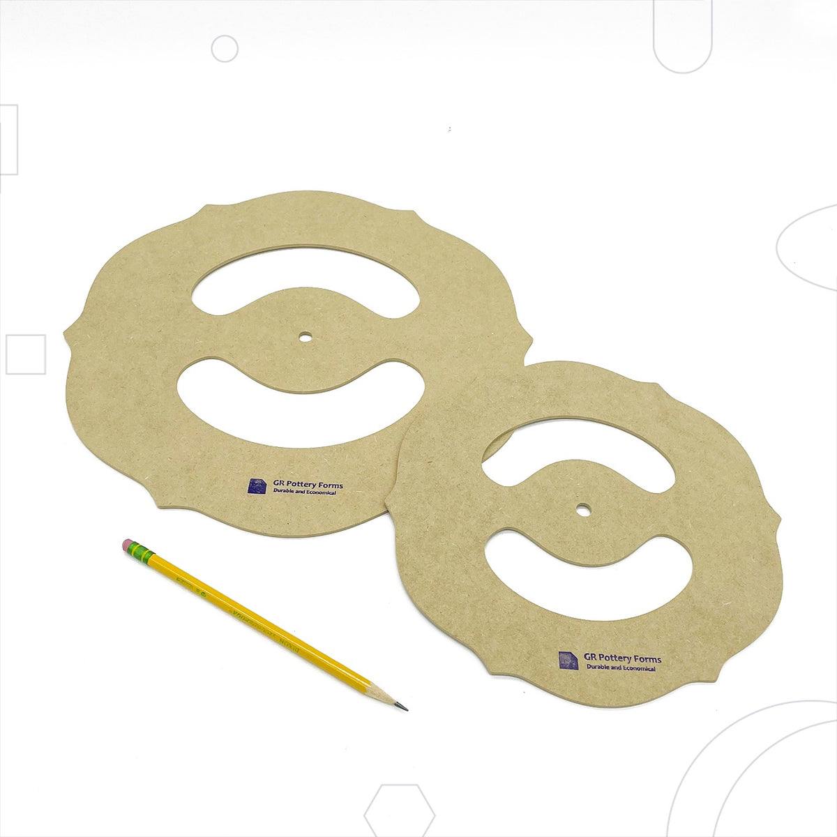 GR POTTERY RIM TEMPLATE T4 2 PACK (9.5" & 12.5")