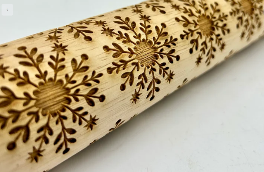 SWEET ROLLING PINS, ELEGANT SNOWFLAKE #2560