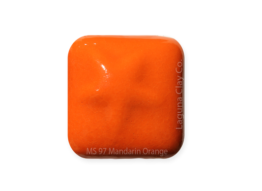 MS-97 MANDARIN ORANGE ^5-6 GLAZE-Dry