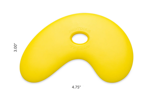 MUDTOOL SMALL BOWL RIB-YELLOW/SOFT TM669Y