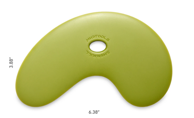 MUDTOOL LARGE BOWL POYLMER RIB-GREEN/MEDIUM TM655BG