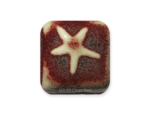 MS-32 CHUN RED GLAZE-Dry