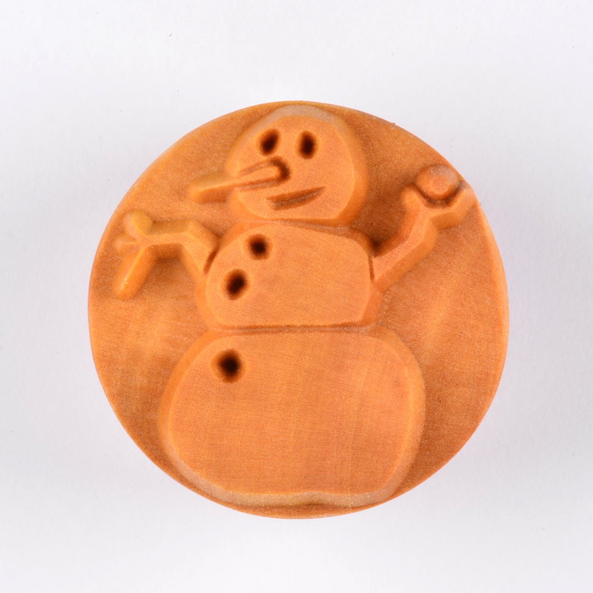 MKM SCL-033 SNOWMAN LARGE ROUND STAMP