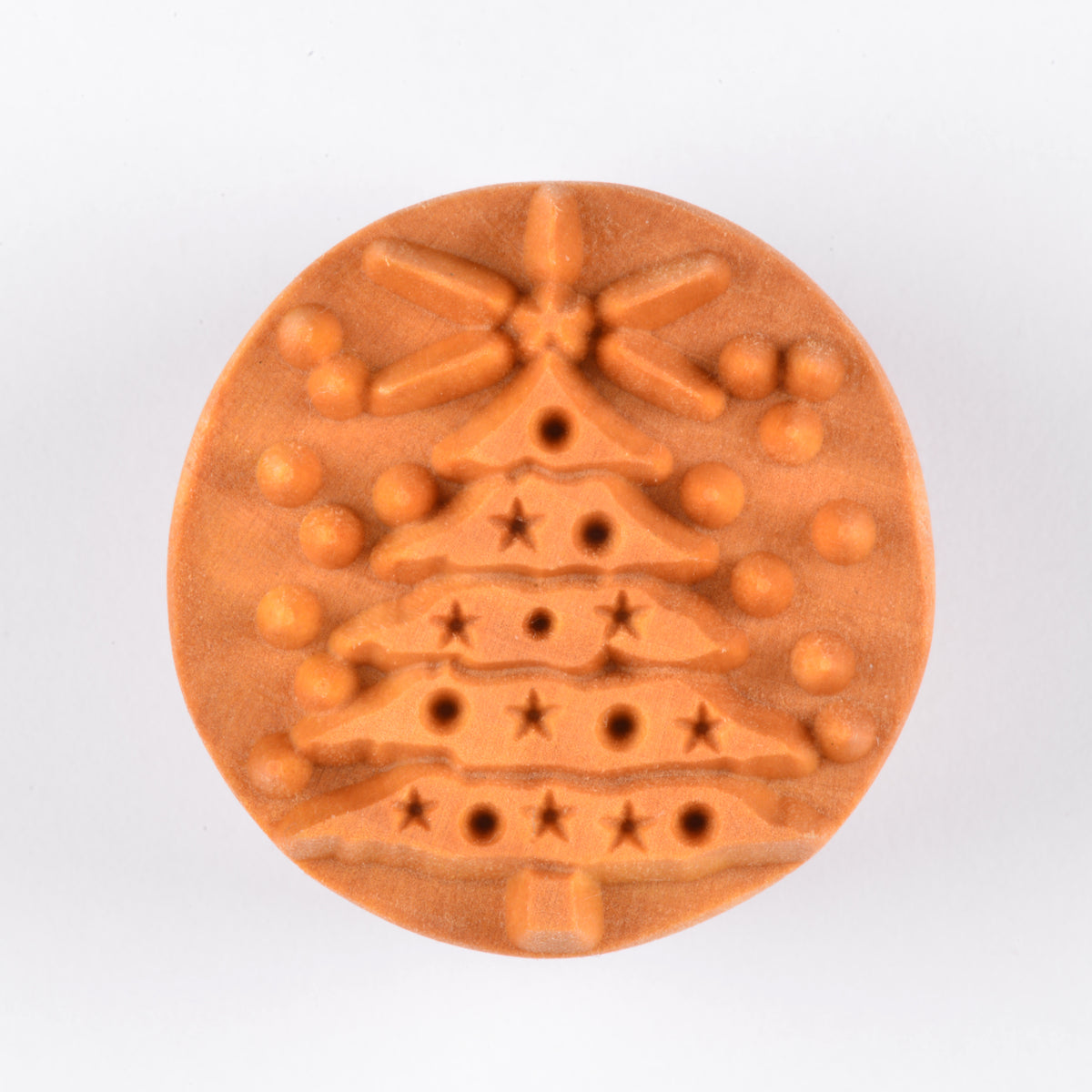 MKM SCL-034 CHRISTMAS TREE LARGE ROUND STAMP