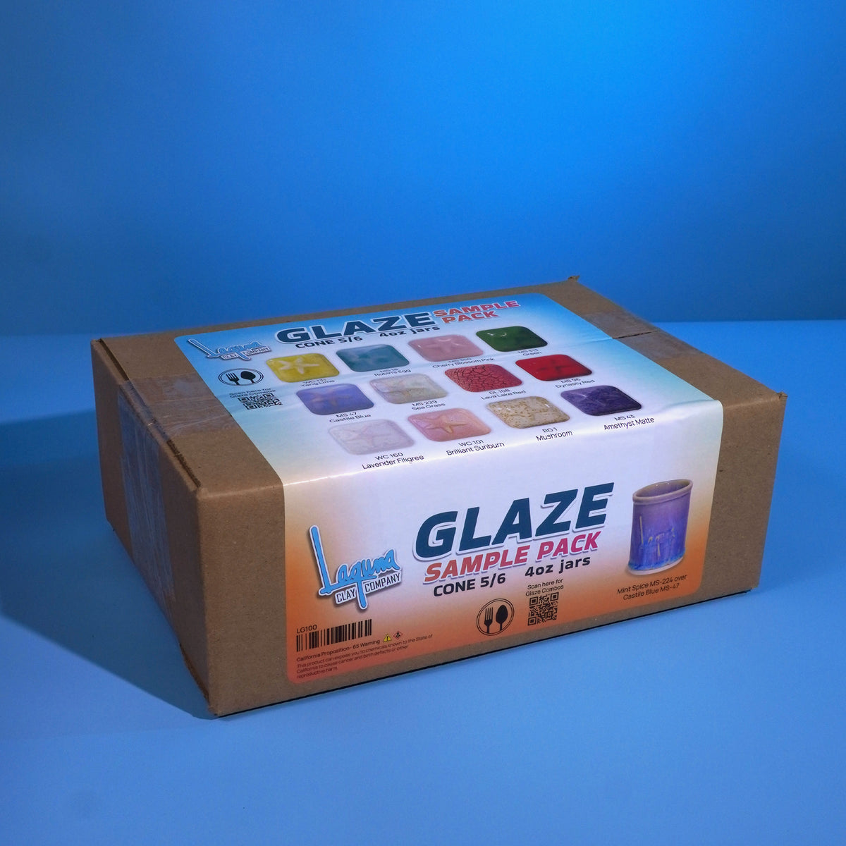 Laguna Mid Fire Glaze Sample Pack