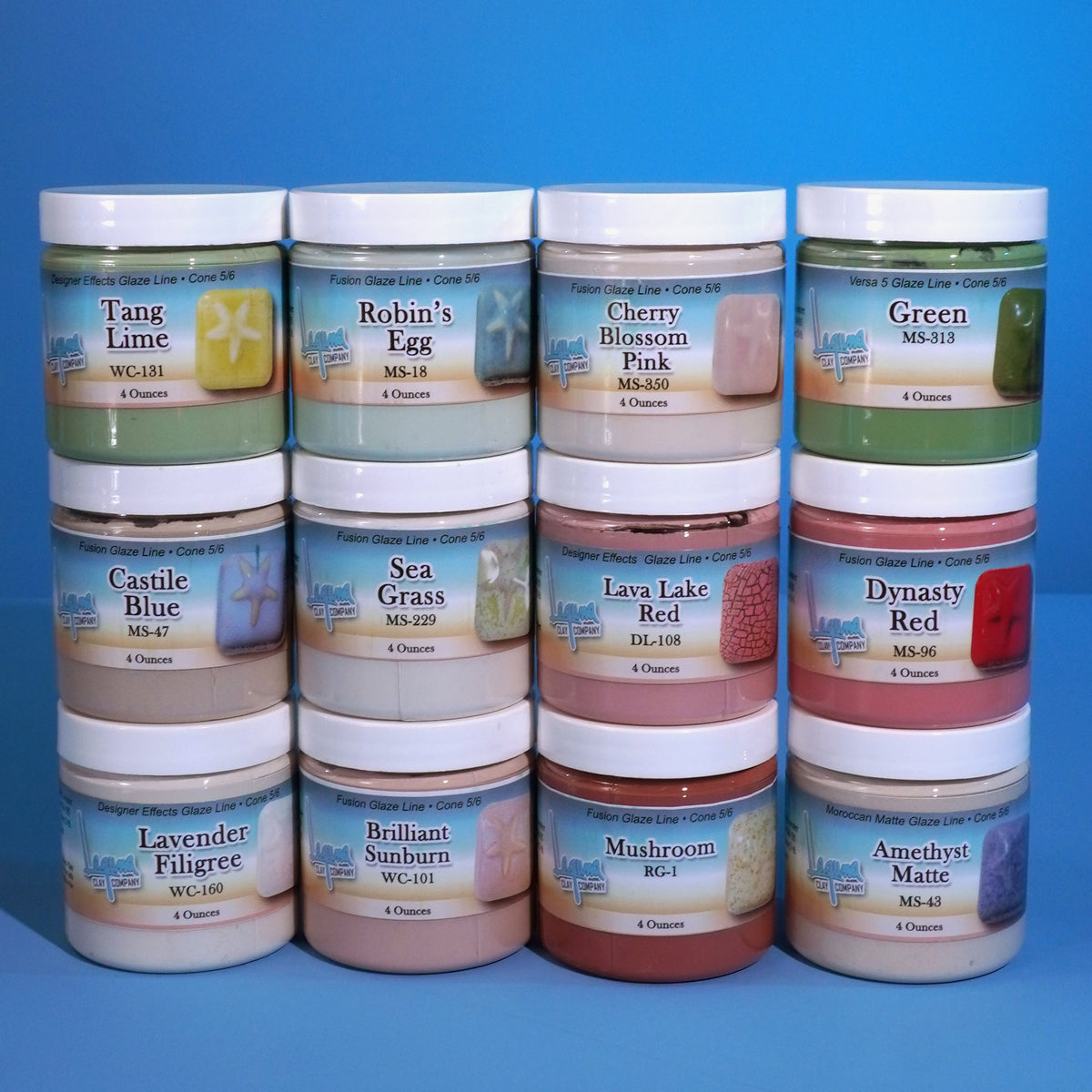 Laguna Mid Fire Glaze Sample Pack