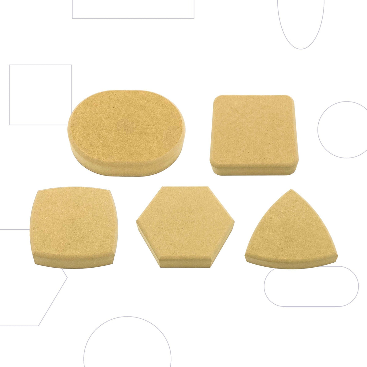 GR POTTERY FORMS WALLIE (5) PACK 4"