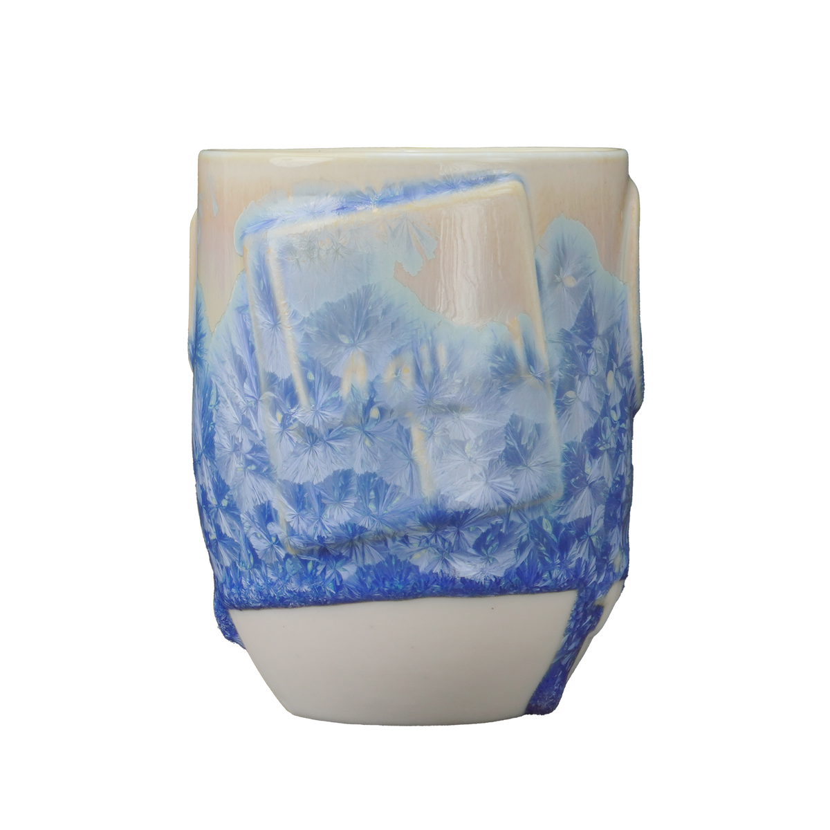 WC-162 BLUE SNOWFLAKES ^5 GLAZE-Dry