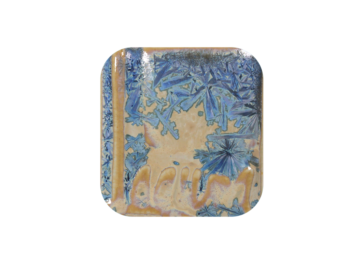 WC-162 BLUE SNOWFLAKES ^5 GLAZE-Dry